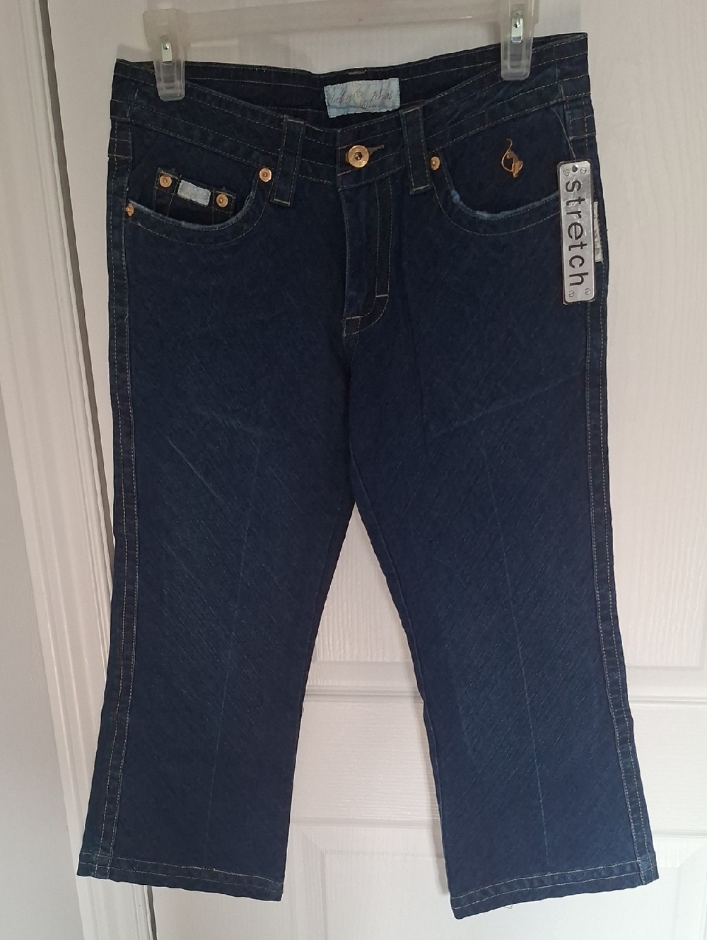 Baby Phat Dark Blue Cropped Stretch‎ Jeans